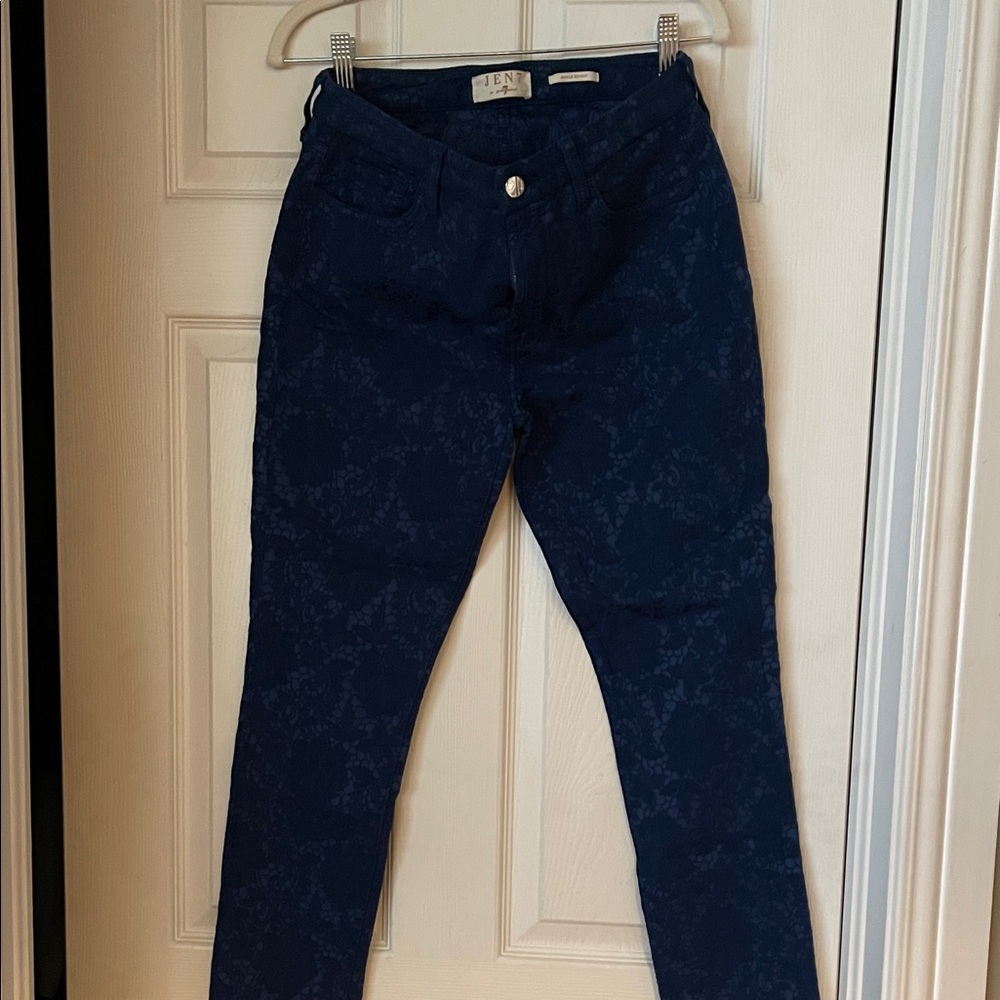 7 For All Mankind Dark Blue Skinny Jeans